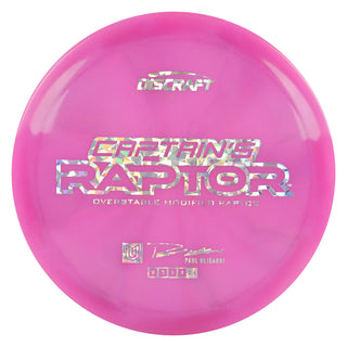Discraft Disc Golf 2025 Ulibarri Captain's Z Swirl Raptor Fairway Driver 9/3/1/4 Purple/Holo Shatter 170-172g