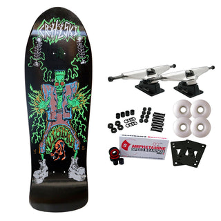 Vision Skateboard Complete Groholski Frankenstein Black 10.25" x 31.25" Old School