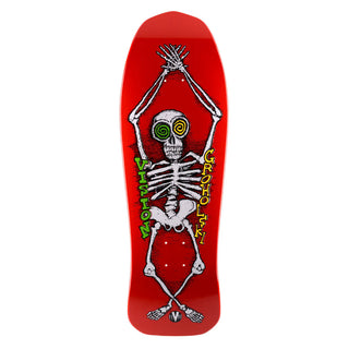 Vision Skateboard Deck Groholski Skeleton Red 10.25" x 30" Old School