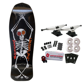 Vision Skateboard Complete Groholski Skeleton Black 10.25" x 30" Old School
