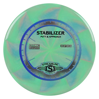 Streamline Disc Golf Cosmic Neutron Stabilizer Putter 3/3.5/0/3 Green Blue/Blue 174 grams