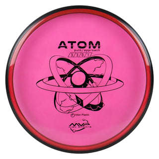 MVP Disc Golf Proton Atom Putter 3/3/0/1 Red 171 grams