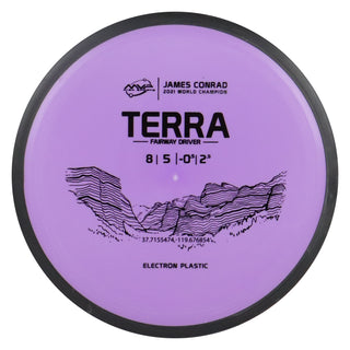MVP Disc Golf Electron Terra Driver 8/5/-0.5/2.5 Light Purple 175 grams