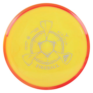 Axiom Disc Golf Neutron Fireball Distance Driver 9/3.5/0/3.5 Yellow/Red Yellow 155 grams