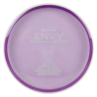 Axiom Disc Golf Proton Envy Putter 3/3/0/2 Clear Purple/White 171 grams