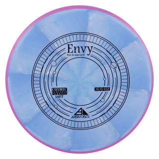 Axiom Disc Golf Cosmic Electron Envy Soft Putter 3/3/0/2 Blue/Purple 172 grams
