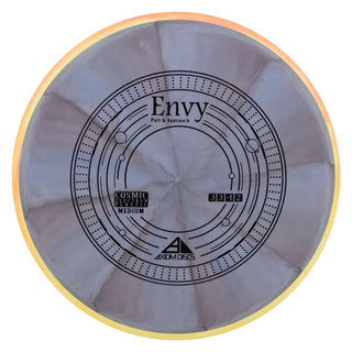 Axiom Disc Golf Cosmic Electron Envy Putter 3/3/0/2 Black/Mango Blend 171 grams