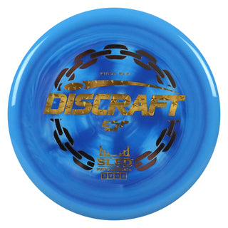 Discraft Disc Golf First Run ESP Sled Putt and Approach 3/2/-1/2 Blue/Gold Stars 176 grams