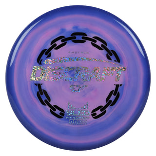 Discraft Disc Golf First Run ESP Sled Putt and Approach 3/2/-1/2 Navy Pink/Holo Shapes 176 grams