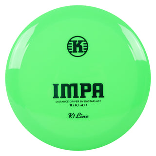 Kastaplast Disc Golf K1 Impa Distance Driver 11/6/-4/1 Green/Green 171 grams