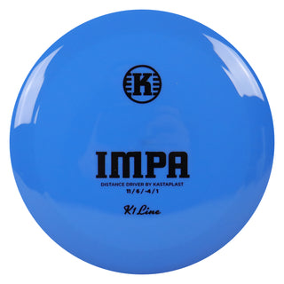 Kastaplast Disc Golf K1 Impa Distance Driver 11/6/-4/1 Blue/Black 171 grams