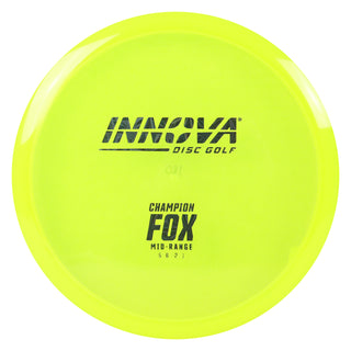 Innova Disc Golf Champion Fox Midrange Disc 5/6/-2/1 Yellow/Black Prisms 180 grams