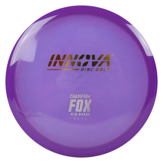 Innova Disc Golf Champion Fox Midrange Disc 5/6/-2/1 Purple/Gold White 168 grams