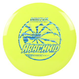 Innova Disc Golf Star Arachnid Midrange Disc 5/6/-1/1 Yellow/Blue Waves 168 grams