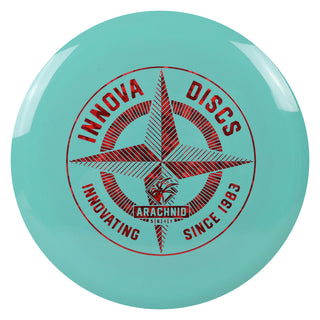Innova Disc Golf First Run Star Arachnid Midrange Disc 5/6/-1/1 Teal/Red Shatter 180 grams