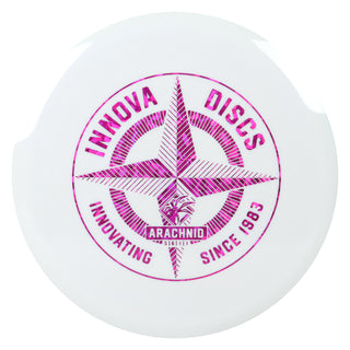 Innova Disc Golf First Run Star Arachnid Midrange Disc 5/6/-1/1 White/Magenta Shatter 180 grams