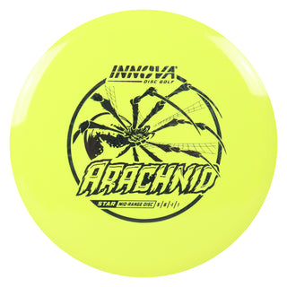 Innova Disc Golf Star Arachnid Midrange Disc 5/6/-1/1 Yellow/Black Prisms 171 grams