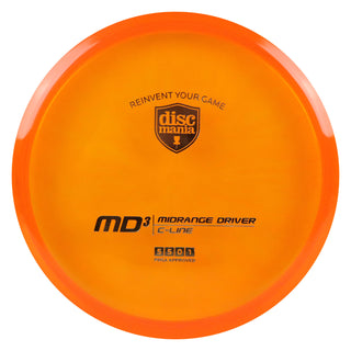 Discmania Disc Golf C-Line MD3 Midrange Driver 5/5/0/1 Orange/Gold 173 grams