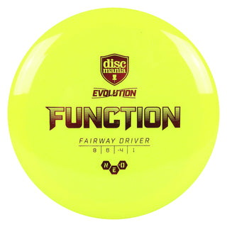 Discmania Disc Golf Evolution Neo Function Fairway Driver 8/6/-4/1 Yellow/Red 173 grams