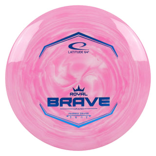 Latitude 64 Disc Golf Royal Grand Swirl Brave Fairway Driver 7/6/-1/2 Pink/Blue 174 grams