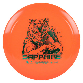 Latitude 64 Disc Golf Opto Air Sapphire Distance Driver 10/6/-2/1.5 Orange/Green 158 grams