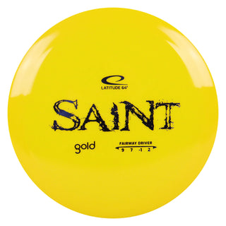 Latitude 64 Disc Golf Gold Saint Fairway Driver 9/7/-1/2 Yellow/Blue 171 grams