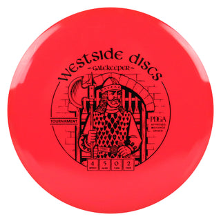 Westside Disc Golf Tournament Gatekeeper Midrange 4/5/0/2 Red/Black 172 grams