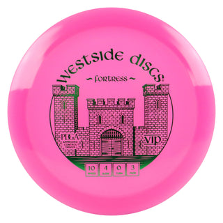 Westside Discs Disc Golf VIP Fortress Distance Driver 10/4/0/3 Pink/Green 169 grams