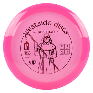 Westside Disc Golf VIP Boatman Distance Driver 11/5/0/2 Pink/Magenta 173 grams