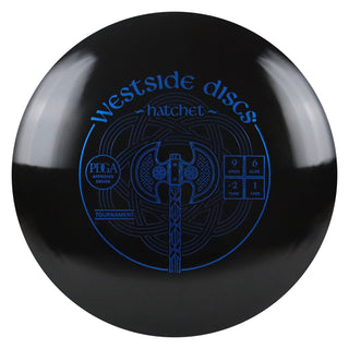 Westside Disc Golf Tournament Hatchet Fairway Driver 9/6/-2/1 Black/Blue 174 grams