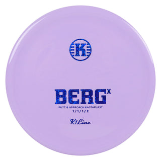 Kastaplast Disc Golf K1 Berg X Putter 1/1/1/2 Lavender/Blue Shapes 173 grams