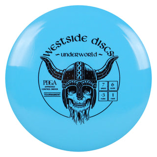 Westside Disc Golf Tournament Underworld Fairway Driver 7/6/-3-/1 Light Blue/Black 172 grams