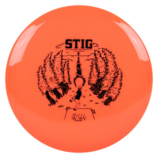 Kastaplast Disc Golf K1 Hard Stig - Clay Edwards Tour Series 2023 6/5/-2/1 Orange/Black 173 grams