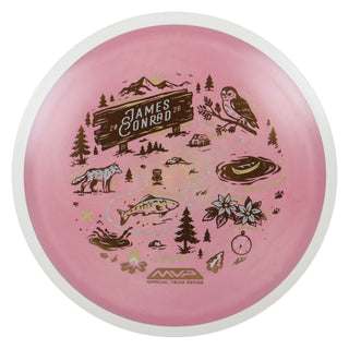 MVP Disc Sports James Conrad Team Series Fission Trail Distance Driver Dark Red 148 grams