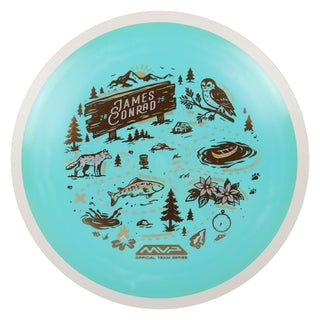 MVP Disc Sports James Conrad Team Series Fission Trail Distance Driver Aqua Green 169 grams