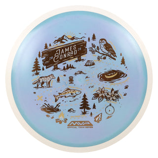 MVP Disc Sports James Conrad Team Series Fission Trail Distance Driver Slate Blue 148 grams