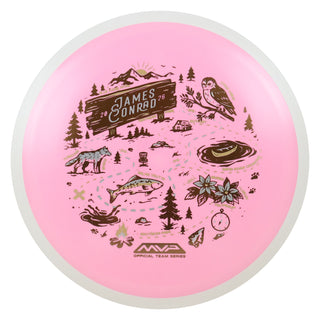 MVP Disc Sports James Conrad Team Series Fission Trail Distance Driver Pink 147 grams