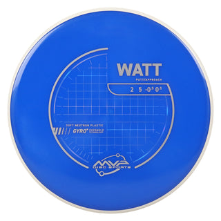 MVP Discs Sports Project Lab Coat Neutron Soft Watt Putt and Approach 2/5/-0.5/0.5 Blue 172 grams