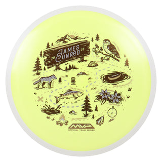 MVP Disc Sports James Conrad Team Series Fission Trail Distance Driver Yellow 156 grams
