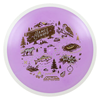 MVP Disc Sports James Conrad Team Series Fission Trail Distance Driver Purple 143 grams
