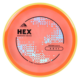 Axiom Discs Project Lab Coat Proton Hex Midrange Disc 5/5/-1/1 Orange/Yellow 169 grams