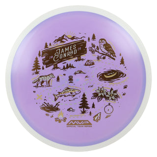 MVP Disc Sports James Conrad Team Series Fission Trail Distance Driver Slate Purple 163 grams