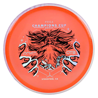Axiom Disc Golf OTB Open 2025 Champions Cup Particle Glow Proton Hex 5/5/-1/1 Orange/White Purple 177 grams