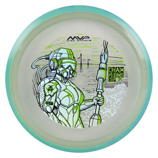 Axiom Disc Golf OTB Open 2025 Champions Cup Particle Glow Proton Virus 9/5/-3.5/1 Clear/Teal Lime 172 grams