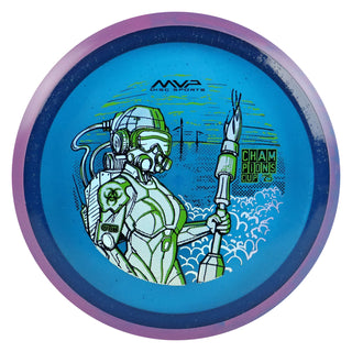 Axiom Disc Golf OTB Open 2025 Champions Cup Particle Glow Proton Virus 9/5/-3.5/1 Blue/Purple Blend 172 grams