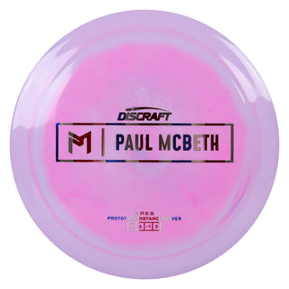 Discraft Disc Golf Paul McBeth Prototype ESP Ares Distance Driver 12/6/-1/2 Purple Pink/USA 174g