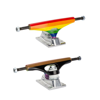 Krux Skateboard Trucks K5 Downlow Kingpin Rainbow 2 8.0" Axle set of 2