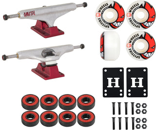 Independent Skateboard Trucks 159 Hollow Delfino, Spitfire Wheels, Abec 5 Bearings