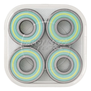Bronson Speed Co Skateboard Bearings Samarria Brevard Pro G3 Teal/Yellow