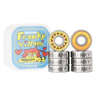 Bronson Speed Co Skateboard Bearings Franky Villani Pro G3 Yellow/Orange